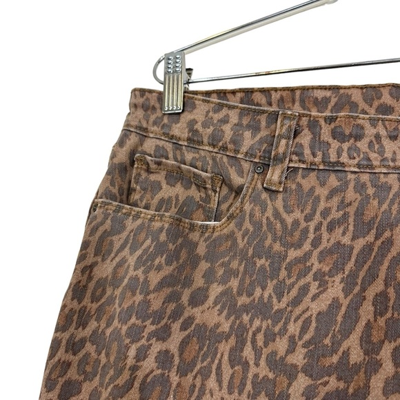 Style & Co Leopard Print Curvy Skinny Jeans 14 - Picture 3 of 13